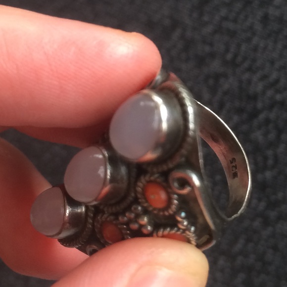 925 stamped statement silver ring - Picture 8 of 8